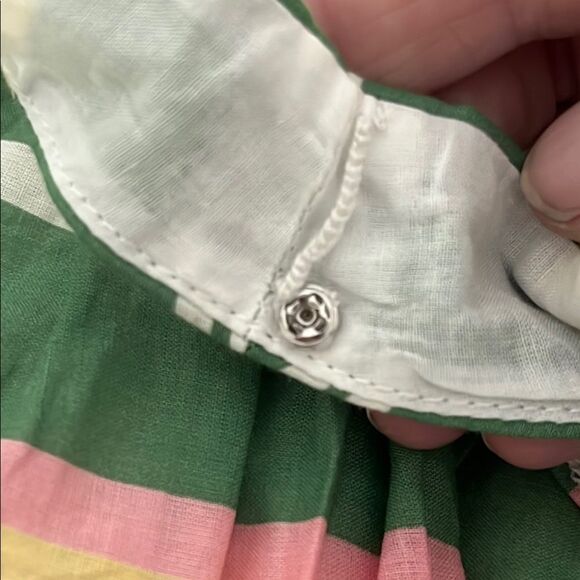 Boden Green & Cream Striped Sleeveless Sundress Pockets !NWOT SZ US 8 L - Picture 12 of 12